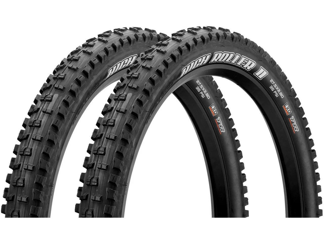MAXXIS Set De 2 Cubiertas Plegables Highroller II+ Dual EXO TR 27,5+ 3 MAXXIS Set De 2 Cubiertas Plegables Highroller II+ Dual EXO TR 27,5+