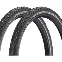 Schwalbe Cubierta De Alambre Con Spikes Marathon Winter Plus 24" En Set De 2