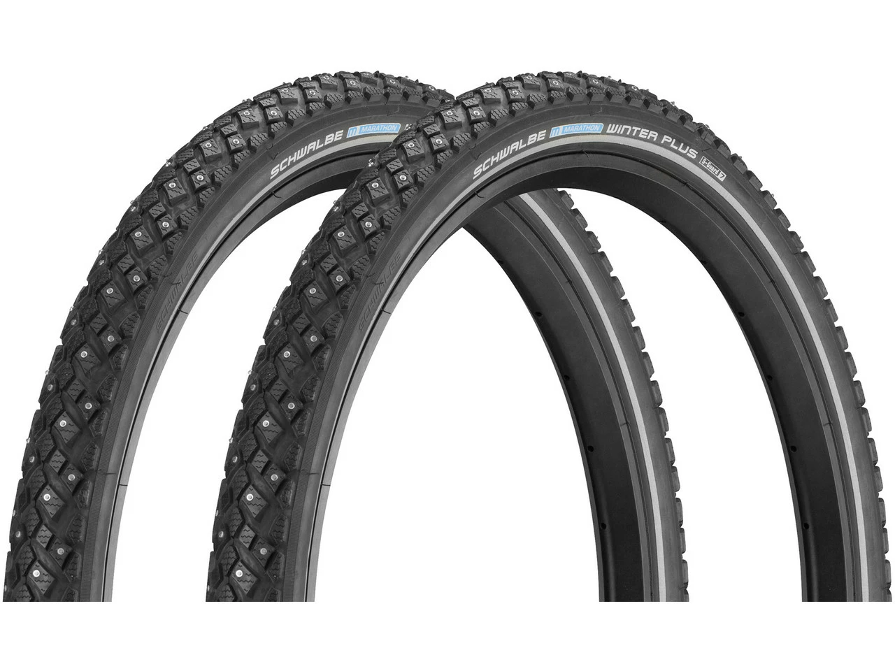 Schwalbe Cubierta De Alambre Con Spikes Marathon Winter Plus 24" En Set De 2 3 Schwalbe Cubierta De Alambre Con Spikes Marathon Winter Plus 24" En Set De 2