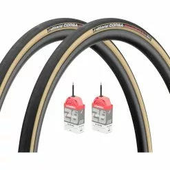 Vittoria Set De 2 Cub. Pleg- Corsa G2.0 28" C. 2 Cám. De Aire Competition Latex