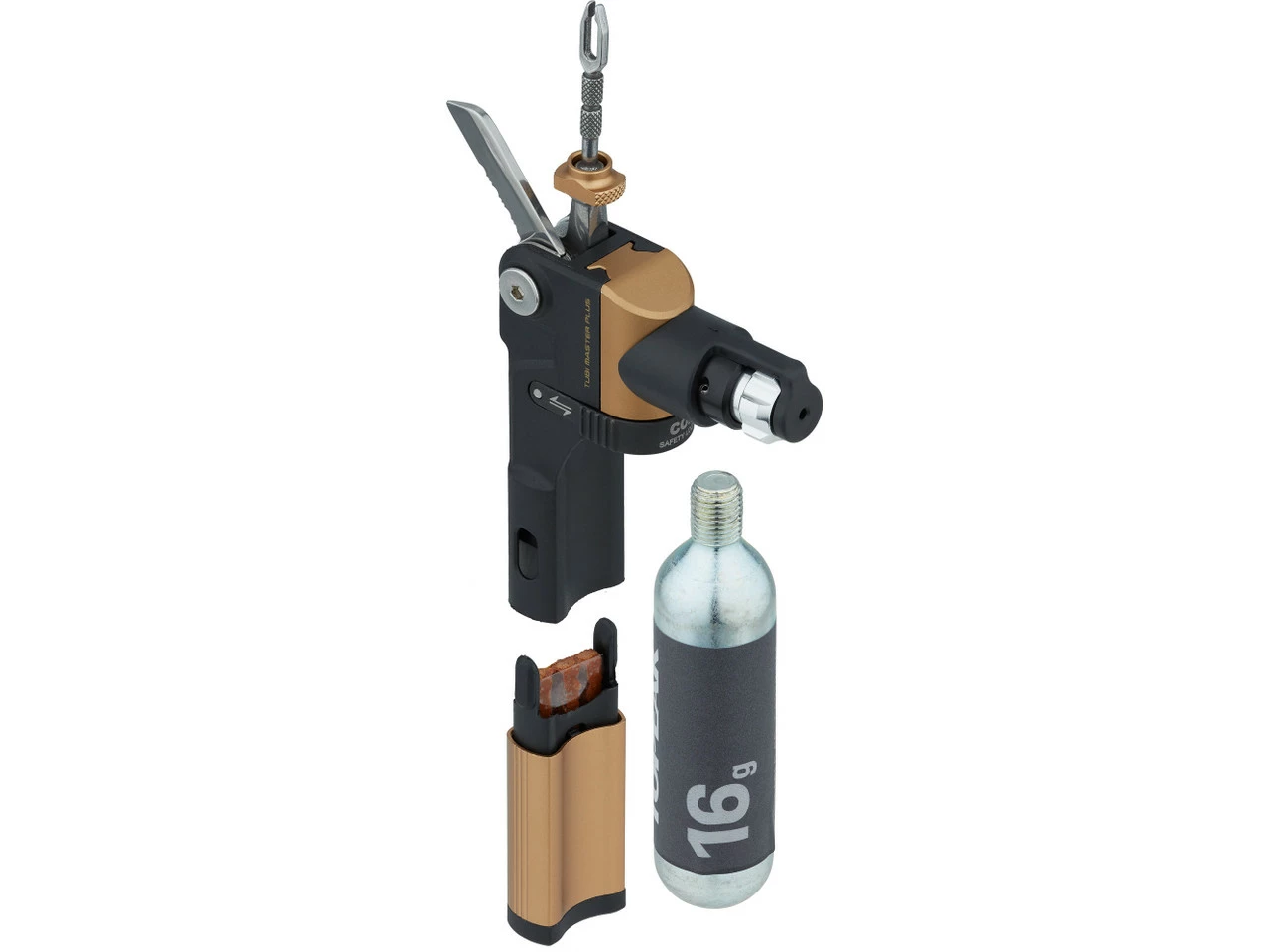 Topeak Kit De Reparación Tubi Master+ Tubeless Con Cartucho CO2 De16 G 6 Topeak Kit De Reparación Tubi Master+ Tubeless Con Cartucho CO2 De16 G - Imagen 4